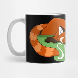 Red Panda Sploot Mug